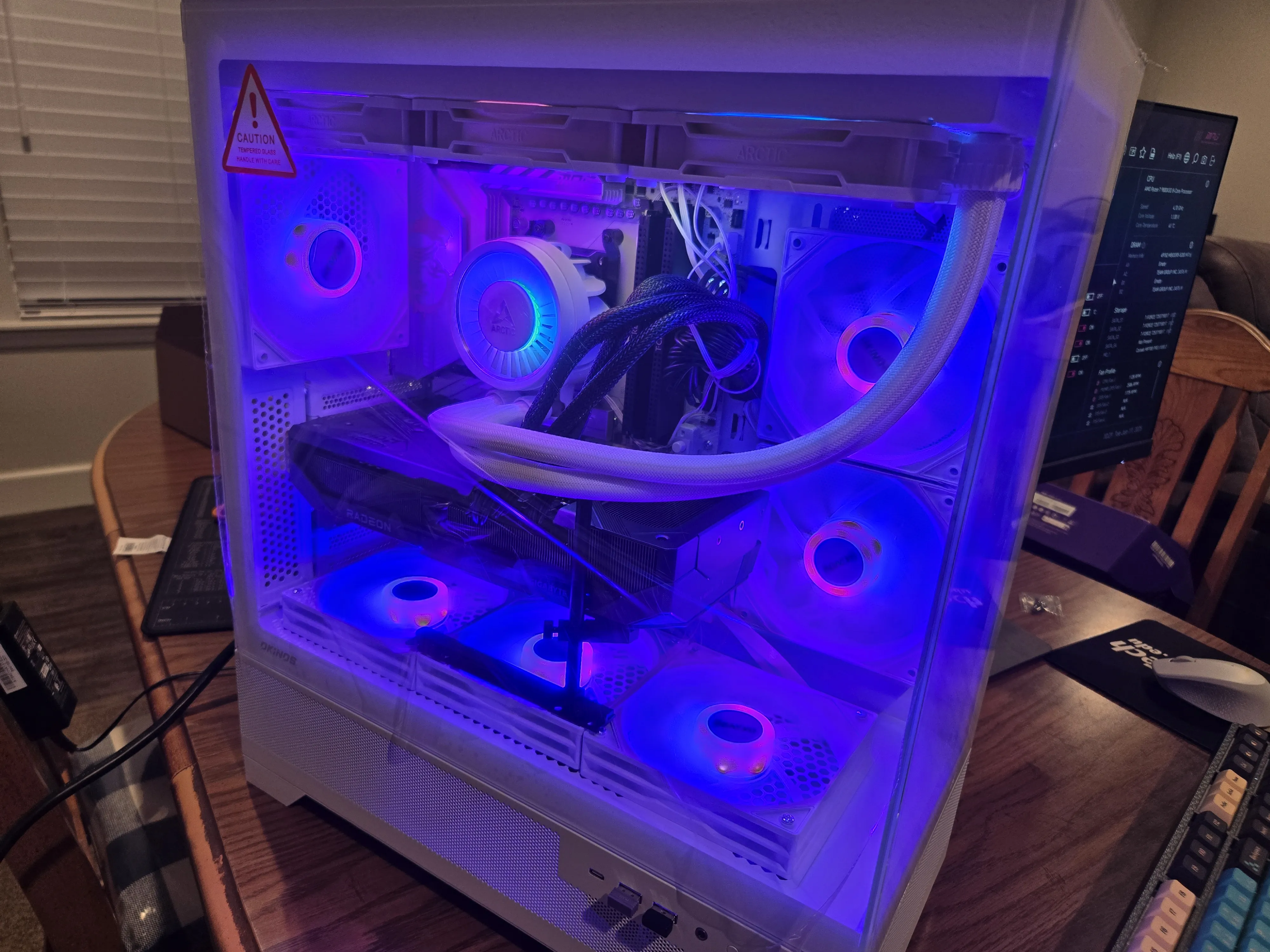 Build in progress on table